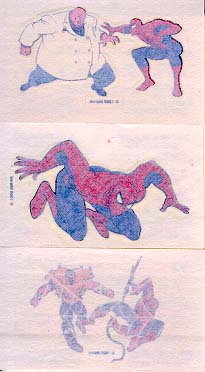 Spider-Man Candy Tattoos